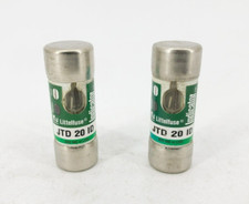 Lote de 2 nuevos fusibles indicador de retardo de tiempo Littelfuse JTD 20 ID 20A 600V clase J segunda mano  Embacar hacia Mexico