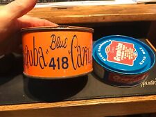 2 latas de cera de carro vintage Beauty Shine azul 418 granito de carnaúba auto estanho de cera, usado comprar usado  Enviando para Brazil