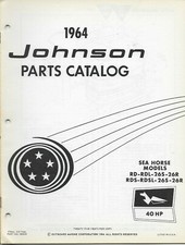 Usado, Barco a motor JOHNSON 1964 SEA HORSE 40 HP RD-RDL-26S-RDS nº Catálogo de peças 380049 comprar usado  Enviando para Brazil