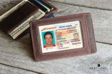 Cowhide leather money for sale  Eight Mile