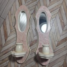 Pair mirrored wood for sale  North Branch