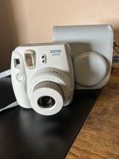 Usado, Câmera Instantânea Fujifilm Instax Mini 8 Azul Gelo Flash Embutido com Estojo Testado  comprar usado  Enviando para Brazil