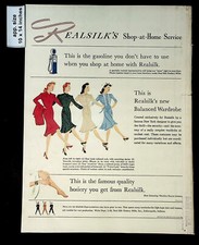 1942 Realsilk's New Balanced Wardrobe Shop-at-Home Vintage Print Ad 40256 comprar usado  Enviando para Brazil