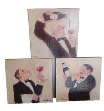 Usado, Conjunto de 3 Carole Katchen degustação de vinhos litografia lona vinícola arte de parede vintage comprar usado Usado, Conjunto de 3 Carole Katchen degustação de vinhos litografia lona vinícola arte de parede vintage comprar usado  Enviando para Brazil