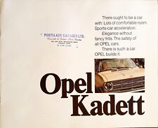 Opel kadett brochure for sale  BIGGLESWADE