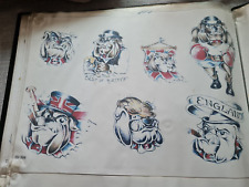 tattoo flash sheets for sale  BEDLINGTON