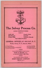 1916 solvay process for sale  Moneta