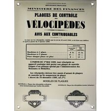 Plaque émaillée contrôle d'occasion  France