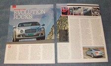 2012 Bentley Continental GT Info Article "Evolution Rocks" comprar usado  Enviando para Brazil