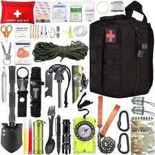 Usado, Kit de primeiros socorros sobrevivência acampamento caminhadas emergência militar caça pesca viagem comprar usado  Enviando para Brazil