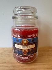 Yankee Candle - Hogar para las fiestas tarro de vidrio de 22 oz 1 mecha vela perfumada NUEVO segunda mano  Embacar hacia Mexico