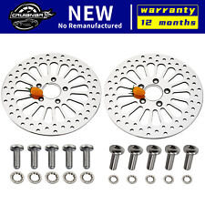 11.5" ( Front & Rear ) Brake Rotors Mirror Polished for Harley Touring Dynas na sprzedaż  Wysyłka do Poland