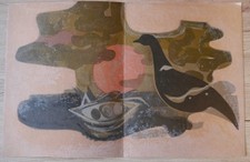 Lithographie.andre minaux. lit d'occasion  Bry-sur-Marne