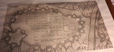 Antica cartina geografica usato  Sestri Levante