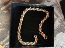 Kordelarmband gelbgold 585 gebraucht kaufen  Stuttgart