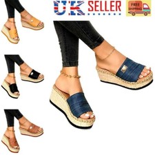 Women wedge espadrilles for sale  GLOSSOP