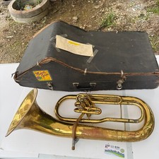 Conn Euphonium 3 válvulas sino frontal barítono latão como está comprar usado  Enviando para Brazil