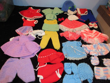 Usado, LOTE Vintage de 29 Roupas de Malha MÉDIAS Feitas à Mão para Bonecas de 12 a 14" comprar usado  Enviando para Brazil