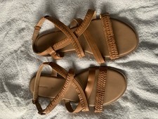 Ladies tan strappy for sale  WAREHAM