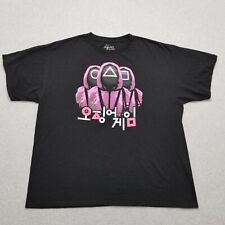 Camisa masculina Squid Game 2X preta manga curta gola redonda, usado comprar usado  Enviando para Brazil