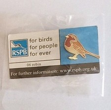 Rspb bird pin for sale  IPSWICH