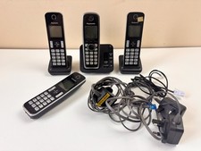 Carregadores de telefone sem fio Panasonic PNLC1064 e KX-TGH220E X4 – Não testado, cabos, usado comprar usado  Enviando para Brazil
