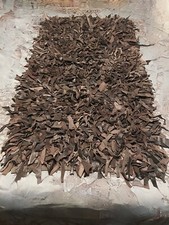 Leather shaggy rug for sale  Mesa