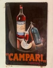 Insegna metallo campari usato  Settingiano