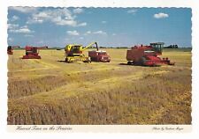 CARTÃO POSTAL C1975 SASKATCHEWAN CANADÁ COLHEITA DE TRIGO MASSEY FERGUSON CAMINHÃO COMBINADO! comprar usado  Enviando para Brazil