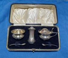Solid silver cruet for sale  LONDON