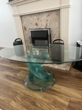 Immaculate glass table for sale  LEICESTER