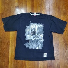 Camisa masculina Ecko Unltd média preta trem do pensamento grafite arte hip hop urbano comprar usado  Enviando para Brazil