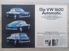 VW Volkswagen 1600 TL, L, Variant, Automatic, Werbung advert pubblicità, 1968, usado comprar usado  Enviando para Brazil