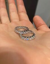 Vvs1 moissanite hoop for sale  BIRMINGHAM