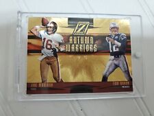 Tom Brady Joe Montana 2005 Zenith Autumn Warriors #AW-10 GOLD SSP 79/100 RARO comprar usado  Enviando para Brazil
