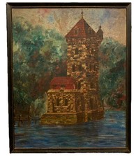 Antique landscape oil for sale  Coatesville