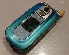 NTT Docomo F506I Azul Mova Japonés Teléfono Abatible Garakei Keitai Teléfono Celular segunda mano  Embacar hacia Mexico