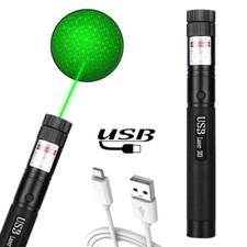 Caneta ponteiro laser verde 532nm feixe de luz estrela USB recarregável Lazer 5000 milhas comprar usado  Enviando para Brazil