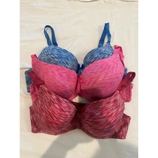 Sutiã acolchoado Viola's Secret Underwire pacote com 3 42DD rosa, vermelho e azul sutiã, usado comprar usado  Enviando para Brazil