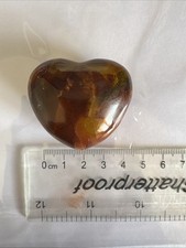 Amber gemstone heart for sale  HUDDERSFIELD