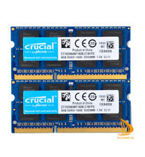 Usado, Memória RAM 204 pinos para notebook Crucial 16GB 8GB 2Rx8 PC3-12800S DDR3-1600Mhz SODIMM comprar usado  Enviando para Brazil