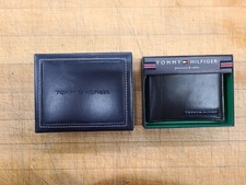 Carteira de couro preta Tommy Hilfiger Tommy Hilfiger, usado comprar usado  Enviando para Brazil