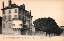 Old postcard mantes d'occasion  Expédié en Belgium