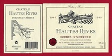 Etiquette bordeaux supérieur d'occasion  Albertville