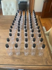 Garrafas PET de plástico transparente 4 oz com tampas de disco preto, recarregável Qtd. 65 comprar usado  Enviando para Brazil