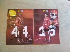 Cartoline/Postcards Leclerc e Hamilton 2025 (2°serie) con autografi -Ferrari -F1 comprar usado  Enviando para Brazil