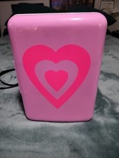 Mini geladeira de beleza coração rosa para cosméticos cuidados com a pele maquiagem bebidas lanches comprar usado  Enviando para Brazil