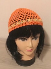 Cappellino cotone arancione usato  Capo d'Orlando