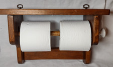 Suporte de papel higiênico antigo cabine campo fazenda madeira 2 rolos dispensador com prateleira comprar usado Suporte de papel higiênico antigo cabine campo fazenda madeira 2 rolos dispensador com prateleira comprar usado  Enviando para Brazil