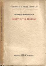 Henry david thoreau. usato  Italia